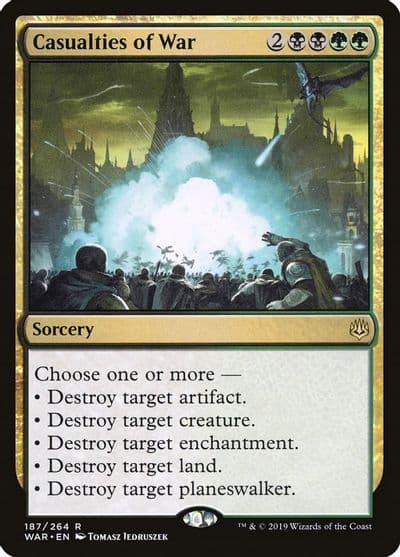 Casualties of War War of the Spark Magic card