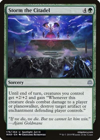 Storm the Citadel War of the Spark Magic card
