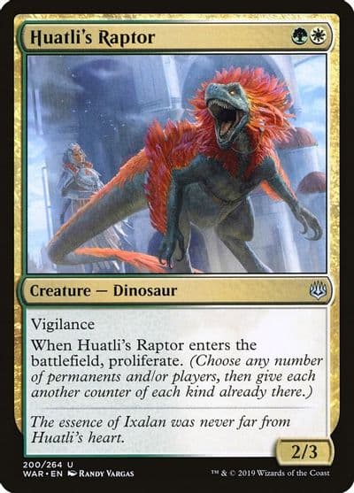 Huatlis Raptor War of the Spark Magic card