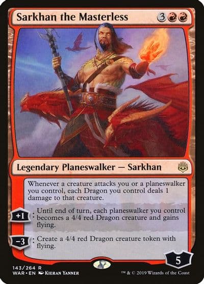 Sarkhan the Masterless War of the Spark Magic card