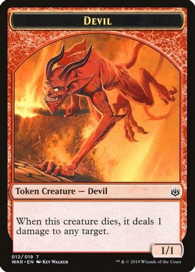Devil Token War of the Spark Magic card