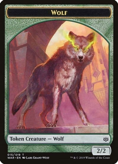 Wolf Token War of the Spark Magic card