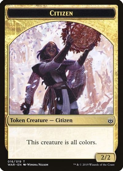 Citizen Token War of the Spark Magic card