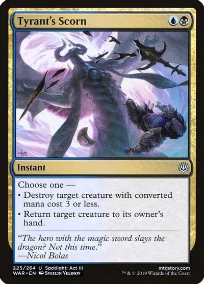 Tyrants Scorn War of the Spark Magic card
