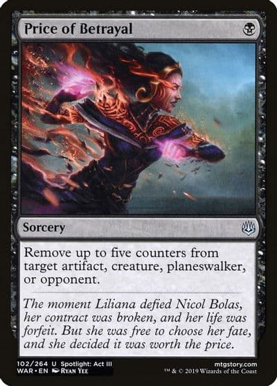 Price of Betrayal War of the Spark Magic card