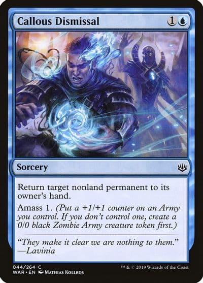 Callous Dismissal War of the Spark Magic card