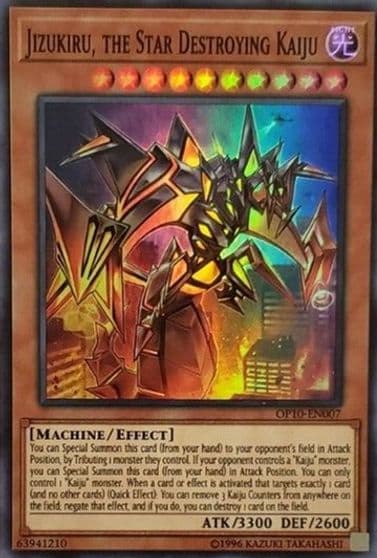 Jizukiru the Star Destroying Kaiju OTS Tournament Pack 10 Yu-Gi-Oh! card