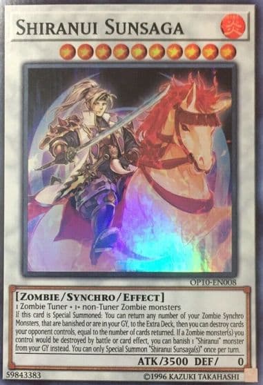 Shiranui Sunsaga OTS Tournament Pack 10 Yu-Gi-Oh! card