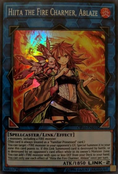 Hiita the Fire Charmer Ablaze OTS Tournament Pack 10 Yu-Gi-Oh! card