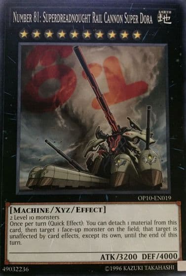 Number 81 Superdreadnought Rail Cannon Super Dora OTS Tournament Pack 10 Yu-Gi-Oh! card