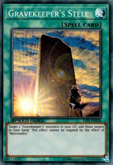 Gravekeepers Stele Speed Duel: Tournament Pack 1 Yu-Gi-Oh! card