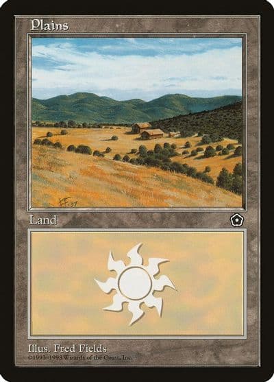Plains 160 Portal Second Age Magic card