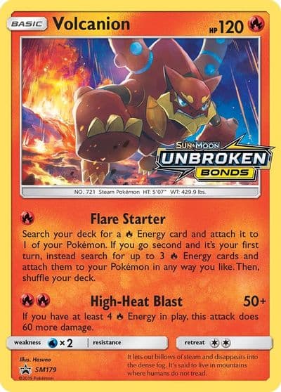 Volcanion - SM179 (Prerelease) SM Promos Pokemon card