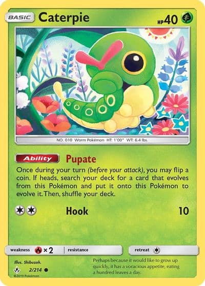Caterpie SM - Unbroken Bonds Pokemon card