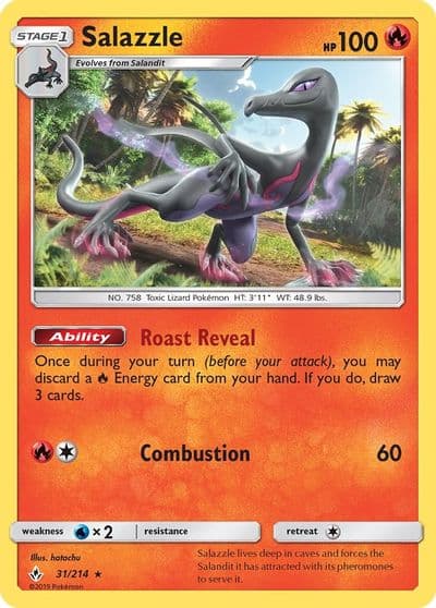 Salazzle SM - Unbroken Bonds Pokemon card