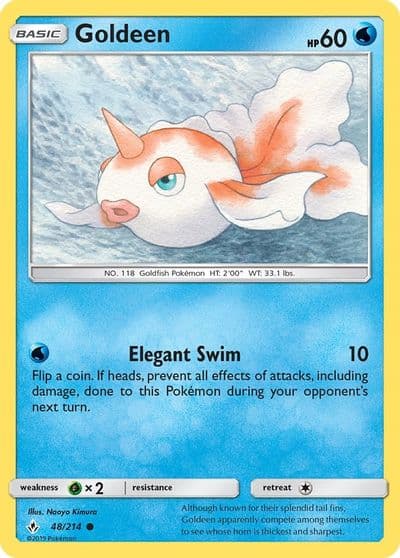 Goldeen SM - Unbroken Bonds Pokemon card