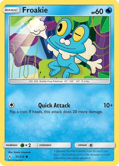 Froakie SM - Unbroken Bonds Pokemon card