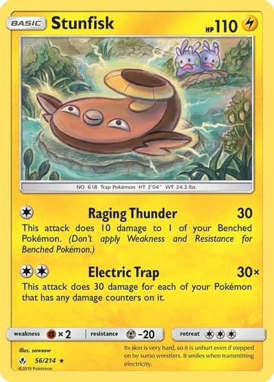 Stunfisk SM - Unbroken Bonds Pokemon card