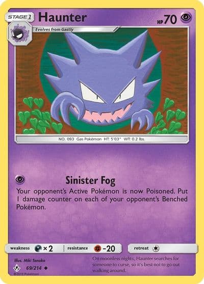 Haunter SM - Unbroken Bonds Pokemon card