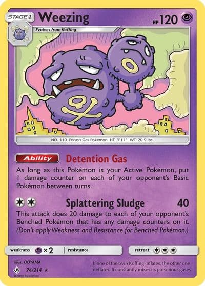 Weezing SM - Unbroken Bonds Pokemon card