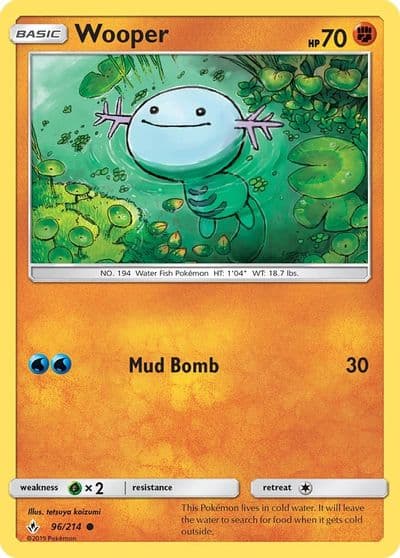 Wooper SM - Unbroken Bonds Pokemon card