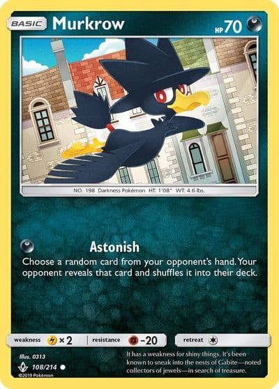 Murkrow SM - Unbroken Bonds Pokemon card