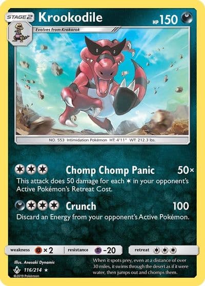 Krookodile SM - Unbroken Bonds Pokemon card