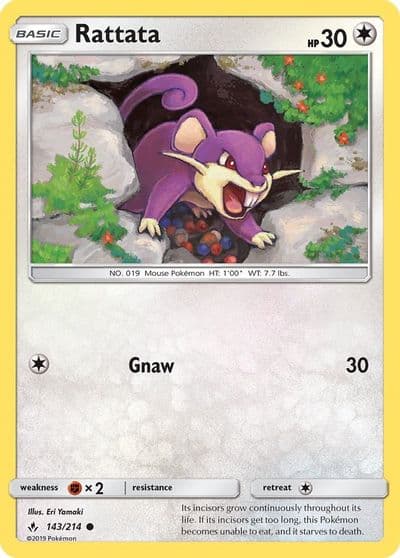 Rattata SM - Unbroken Bonds Pokemon card
