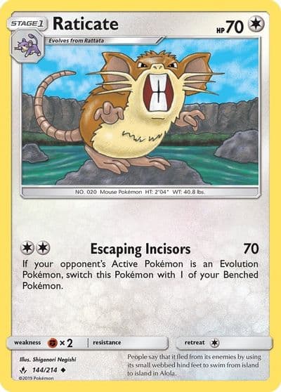Raticate SM - Unbroken Bonds Pokemon card