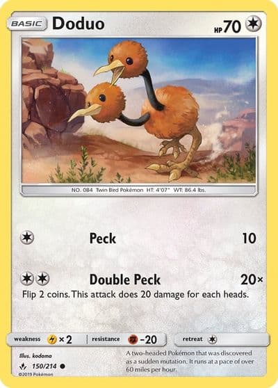 Doduo SM - Unbroken Bonds Pokemon card
