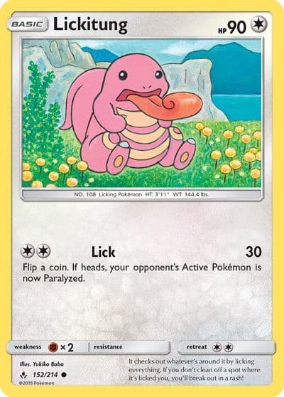 Lickitung SM - Unbroken Bonds Pokemon card