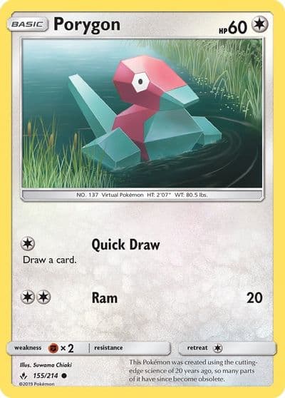 Porygon (155) SM - Unbroken Bonds Pokemon card