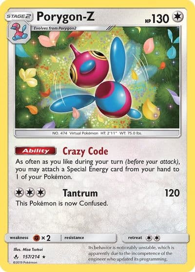 Porygon-Z SM - Unbroken Bonds Pokemon card