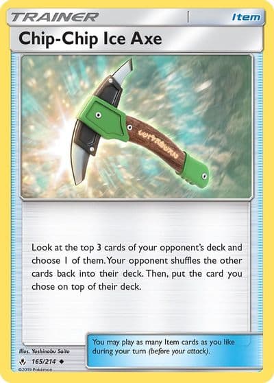 Chip-Chip Ice Axe SM - Unbroken Bonds Pokemon card
