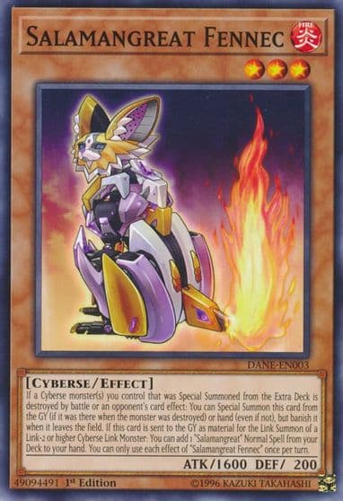 Salamangreat Fennec Dark Neostorm Yu-Gi-Oh! card