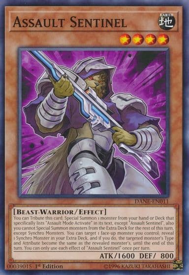 Assault Sentinel Dark Neostorm Yu-Gi-Oh! card