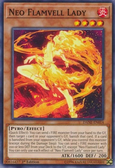 Neo Flamvell Lady Dark Neostorm Yu-Gi-Oh! card