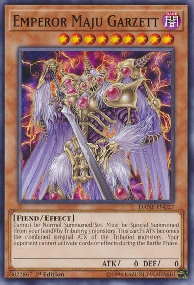 Emperor Maju Garzett Dark Neostorm Yu-Gi-Oh! card