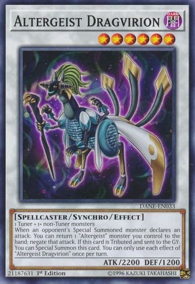 Altergeist Dragvirion Dark Neostorm Yu-Gi-Oh! card