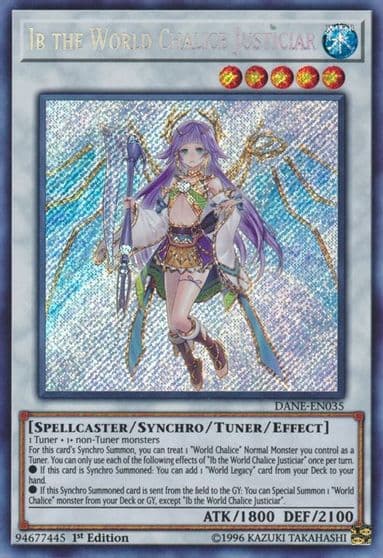 Ib the World Chalice Justiciar Dark Neostorm Yu-Gi-Oh! card