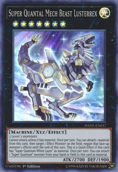 Super Quantal Mech Beast Lusterrex Dark Neostorm Yu-Gi-Oh! card