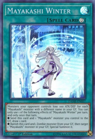 Mayakashi Winter Dark Neostorm Yu-Gi-Oh! card