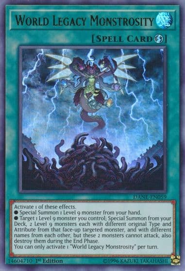 World Legacy Monstrosity Dark Neostorm Yu-Gi-Oh! card