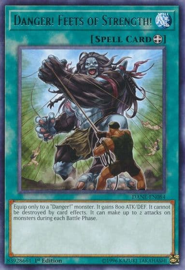 Danger Feets of Strength Dark Neostorm Yu-Gi-Oh! card