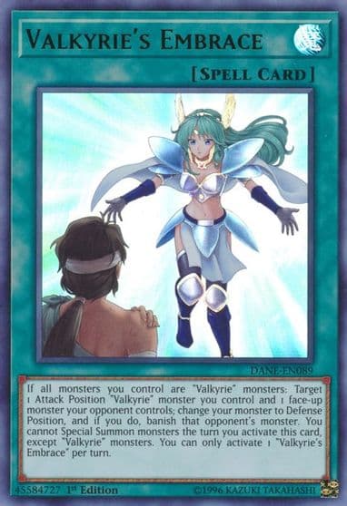 Valkyries Embrace Dark Neostorm Yu-Gi-Oh! card