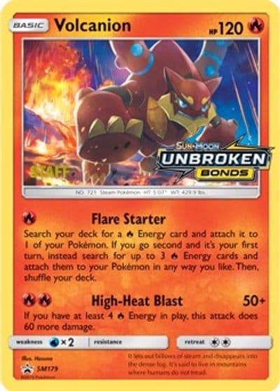Volcanion - SM179 (Prerelease) [Staff] SM Promos Pokemon card