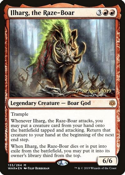 Ilharg the Raze Boar Prerelease Cards Magic card