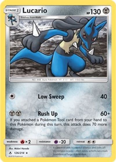 Lucario (SM Unbroken Bonds) Deck Exclusives Pokemon card