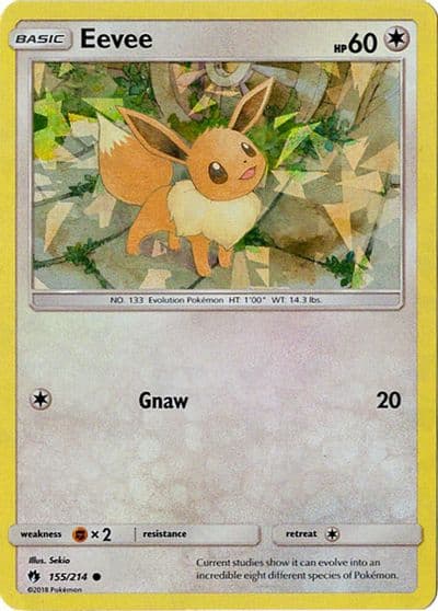 Eevee (Let's Play, Eevee!) (Cracked Ice Holo) Deck Exclusives Pokemon card