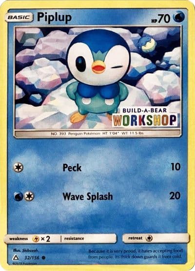 Piplup (Build-A-Bear Workshop Exclusive) Miscellaneous Cards & Products Pokemon card